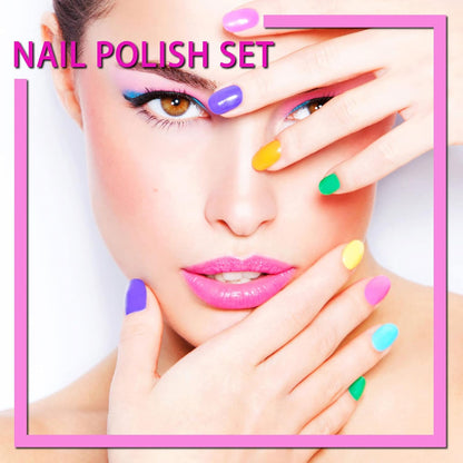 Nail Polish Set,Quick-Drying Fingernail Nail Polish Kit (10 Piece)