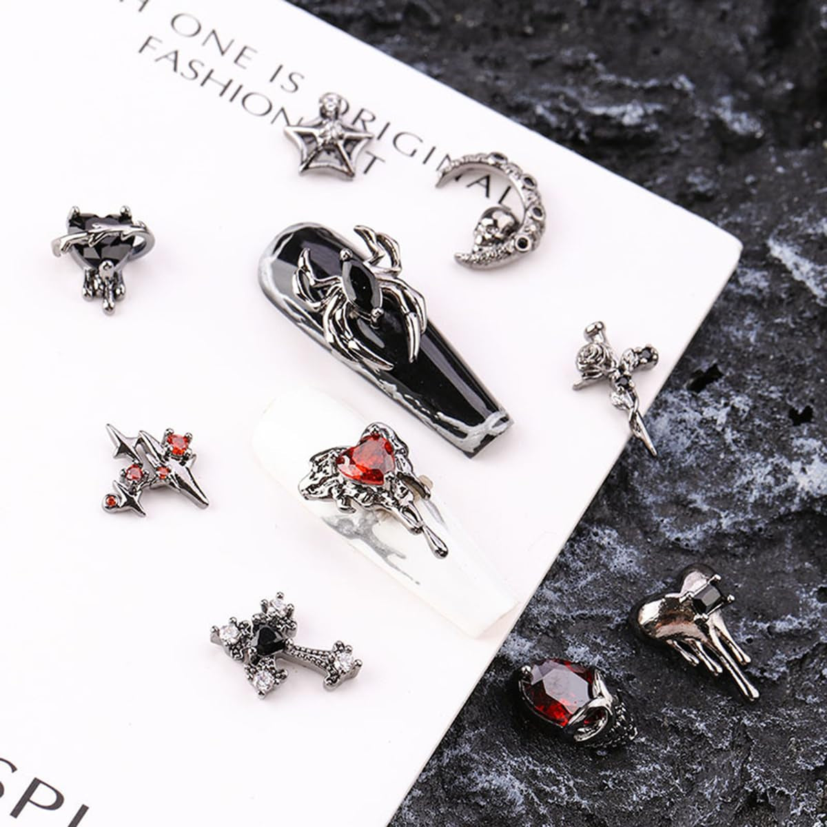  Nail Charms Nail Art Charms Vintage Gothic Retro (22 Piece)