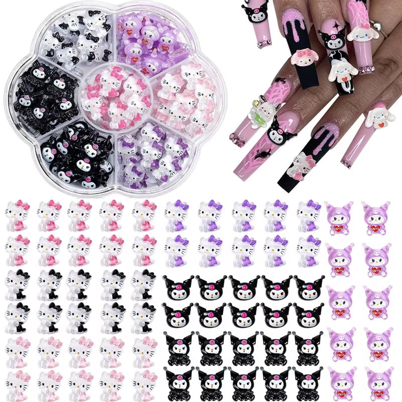 Nail Charms Hello Kitty Design Nail Art (70 Piece)