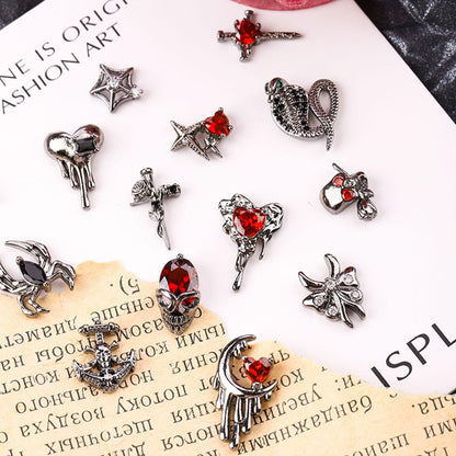  Nail Charms Nail Art Charms Vintage Gothic Retro (22 Piece)