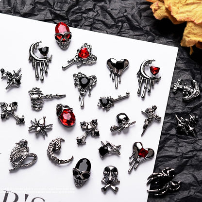  Nail Charms Nail Art Charms Vintage Gothic Retro (22 Piece)